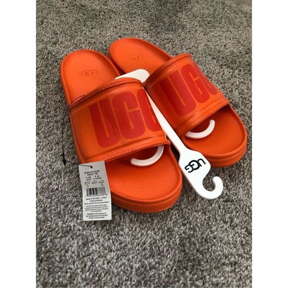 UGG Men's Wilcox Slide Size 9 Orange - Picture 1 of 7